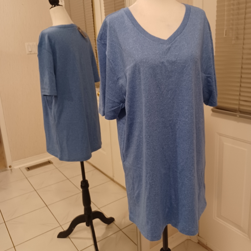 4/$60 New Blue Heathered Fitted Tee - Size XL (Men)